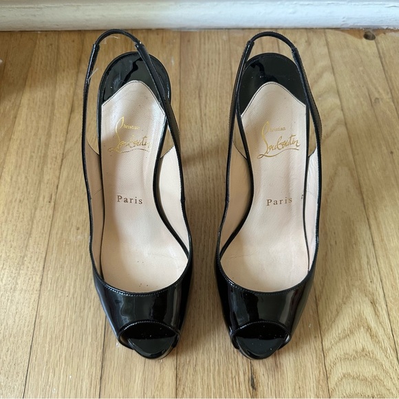 Christian Louboutin No PRIVE 120 Sling Back Heels - Picture 4 of 11